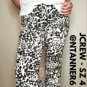 JCREW - SZ 4 Snow leopard pant